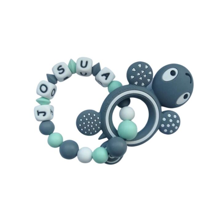 Silikongreifling Schildkröte grün-blau-min