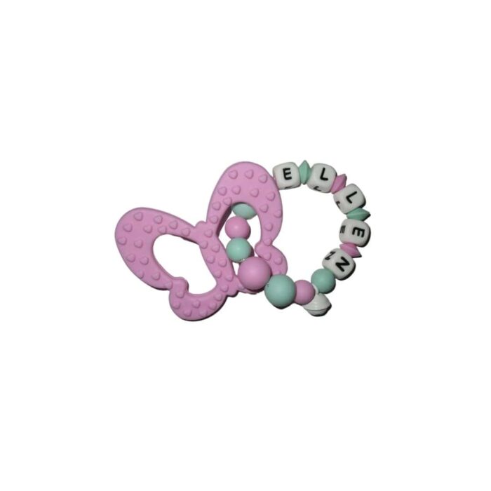 Silikongreifling Schmetterling rosa-min